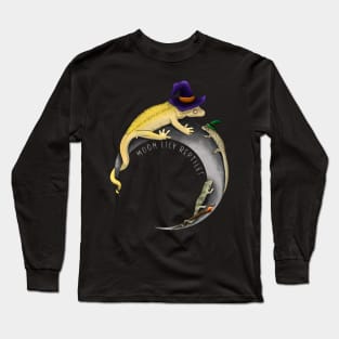 Witchy Crested Gecko & Eurydactylodes Vielliardi Long Sleeve T-Shirt
